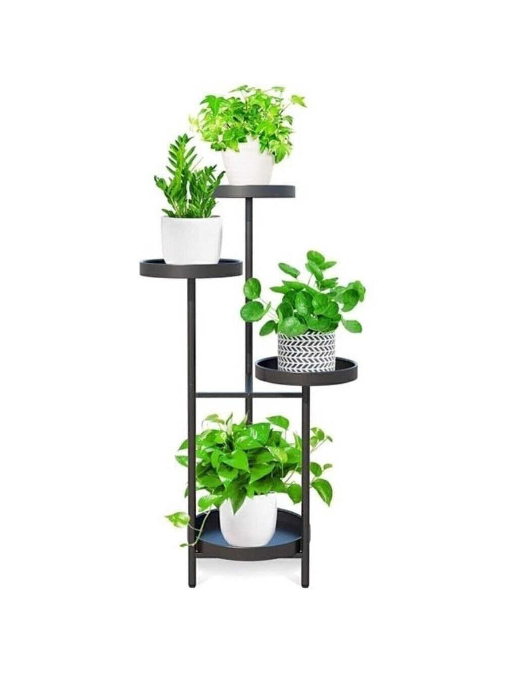 Tier Plant Stand Metal Indoor Outdoor Tall Corner Flower Pot Holder Planter Rack